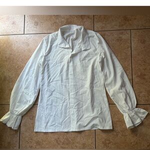 Elegant White Long Sleeve Blouse